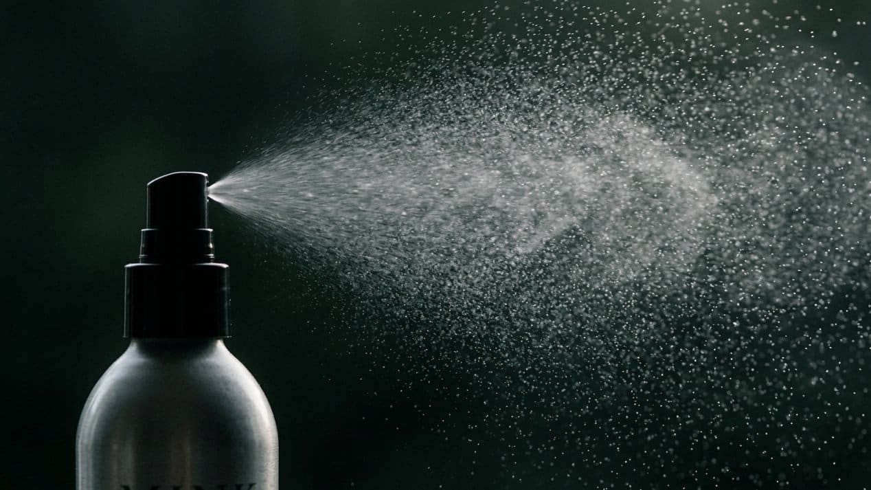 Sea Salt Spray dispensing a fine mist